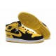 Air Jordan I (1) Retro Black Yellow White-129 Air Jordan I (1) Retro Black Yellow White-129