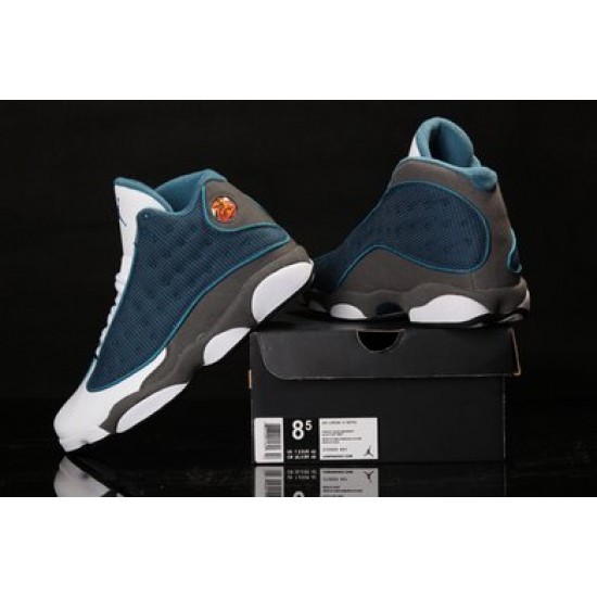 Air Jordan 13 Flint Blue/Grey/White Air Jordan 13 Flint Blue/Grey/White