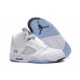 Air Jordan 5 Retro White/Metallic Silver Air Jordan 5 Retro White/Metallic Silver
