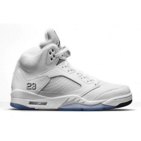 Air Jordan 5 Retro White/Metallic Silver Air Jordan 5 Retro White/Metallic Silver